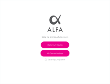 Tablet Screenshot of alfacentrum.com.pl